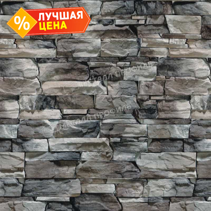 Планка конька круглого R110х2000 (ECOSTEEL-01-БелыйКамень-0.5)