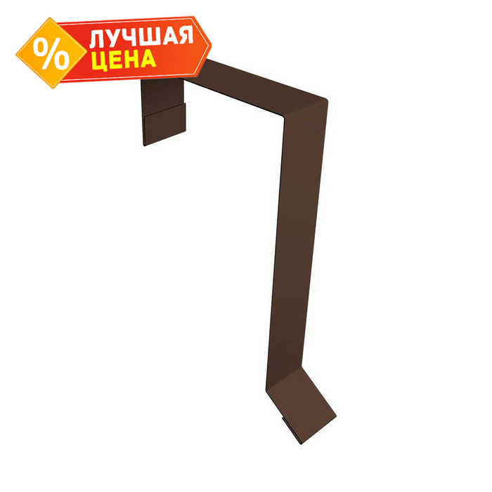 Планка торцевая фальц Grand Line 60х97 0,7 PE с пленкой RAL 8017 шоколад